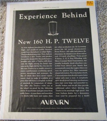1932 Auburn Twelve car ad