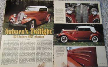 1934 Auburn 652Y Phaeton car article