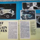 1934 Auburn 1250 Phaeton Salon car article