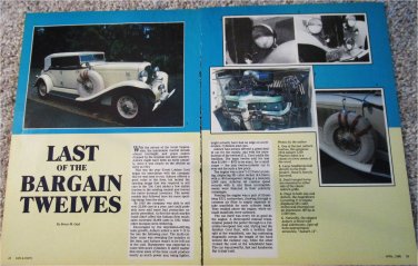 1934 Auburn 1250 Phaeton Salon car article