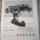 1935 Auburn Super-Charged Phaeton Sedan car ad