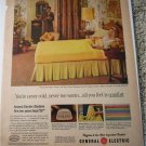 1957 GE Electric Blanket ad