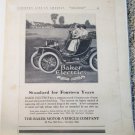 1911 Baker Electric Roadster car ad