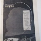 1917 Biddle Touring car ad
