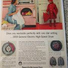 1959 GE Electric High Speed Dryer ad