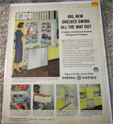1959 GE Refrigerator-Freezer ad