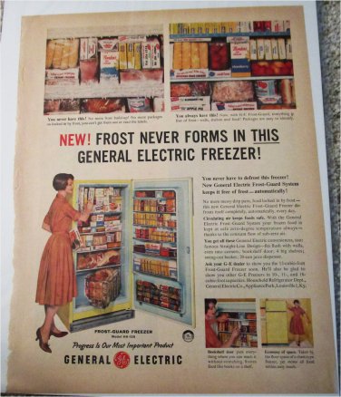 1959 GE Electric Freezer ad