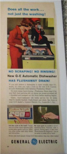 1959 GE Automatic Dishwasher ad