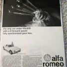 1964 Alfa Romeo Guilia Spider car ad