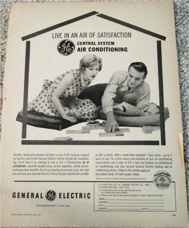 1960 GE Air Conditioning ad