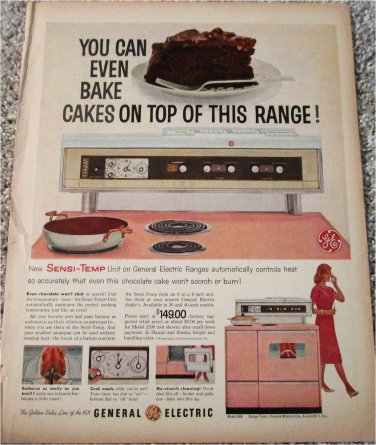 1960 GE Sensi-Temp Electric Range ad #2