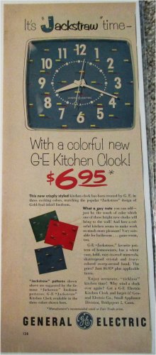 GE kitchen Clock ad