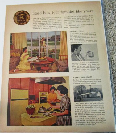 1960 GE Electric Homes ad