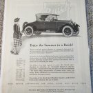 1923 Buick Roadster Enjoy The Summer car ad