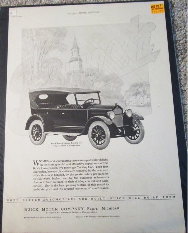 1924 Buick 4 Cylinder Touring car ad #1
