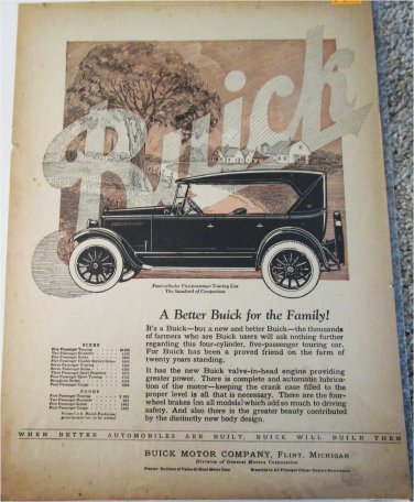1924 Buick 4 Cylinder Touring car ad #2