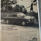 1967 Alfa Romeo Sprint GTV car ad