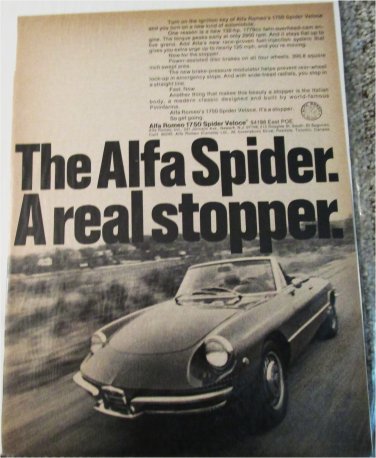 1969 Alfa Romeo 1750 Spider Veloce car ad