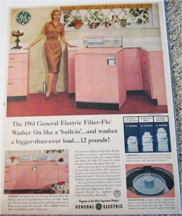 1961 GE Filter-Flo Washer ad #1