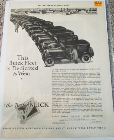 1926 Buick Fleet car ad