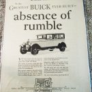 1926 Buick 4 dr sedan Absence Of Rumble car ad