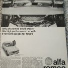 1971 Alfa Romeo Giulia TI 4 dr sedan car ad