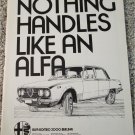 1973 Alfa Romeo 2000 Berlina 4 dr sedan car ad