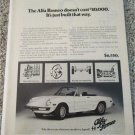 1975 Alfa Romeo Spider Veloce Convertible car ad