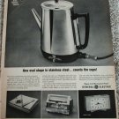 1962 GE Stainless Steel Coffeemaker ad #2