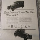 1927 Buick 4 dr sedan & 2 dr coupe car ad