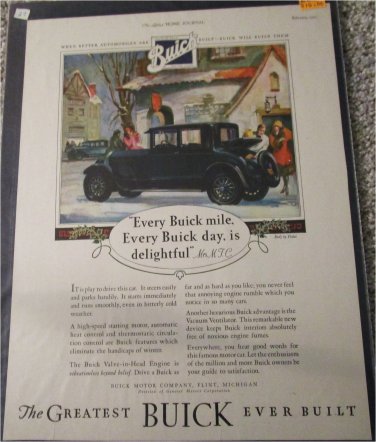 1927 Buick 2 dr sedan Every Buick Mile car ad