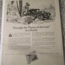 1927 Buick 2 dr sedan Through The Plains Of The Lost car ad