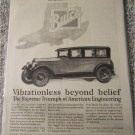 1927 Buick 4 dr sedan Vibrationless Beyond Belief car ad