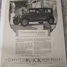 1927 Buick 4 dr sedan I Love To Drive A Buick car ad