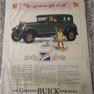 1927 Buick 4 dr sedan Christmas car ad