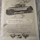 1927 Buick Roadster car ad