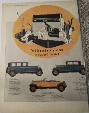 1927 Buick Lineup car ad