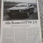 1981 Alfa Romeo GTV6 2.5 car article