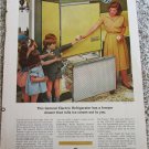 1963 GE Refrigerator Model TC-479X ad (yellow)
