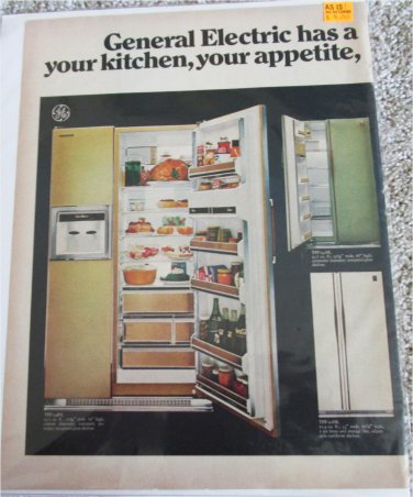 1963 GE Refrigerators Lineup ad