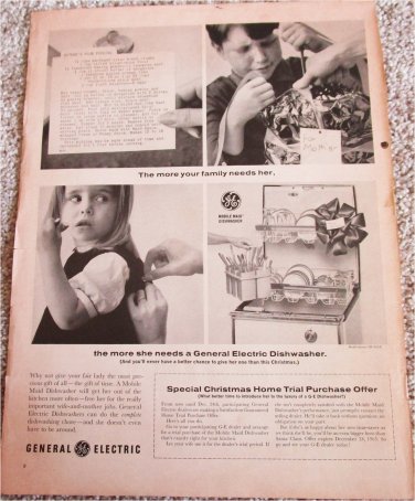 1964 GE Dishwasher ad #1