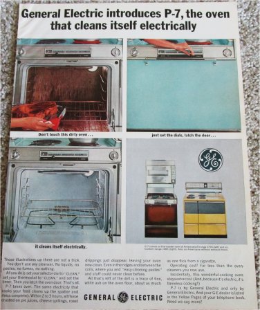 1964 GE P-7 Electric Oven ad