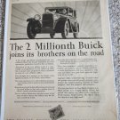 1928 Buick 2 Millionth Buick car ad