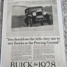 1928 Buick You Should See The Hills car ad