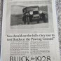 1928 Buick You Should See The Hills car ad