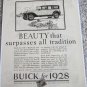 1928 Buick 4 dr sedan Beauty That Surpasses All Tradition car ad