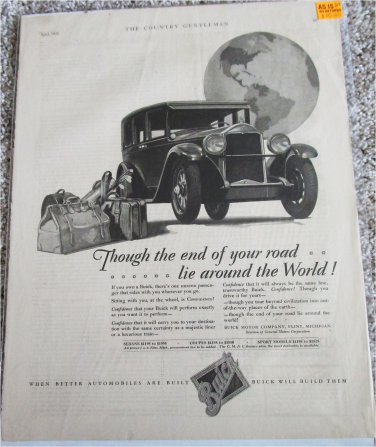 1928 Buick 4 dr sedan Through The End Of Your Road car ad