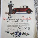 1928 Buick 2 dr coupe More Women Drive Buicks car ad