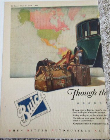 1928 Buick 4 dr sedan Through The End Of Your Road car ad #2