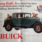 1928 Buick Club Coupe Keeping Faith car ad